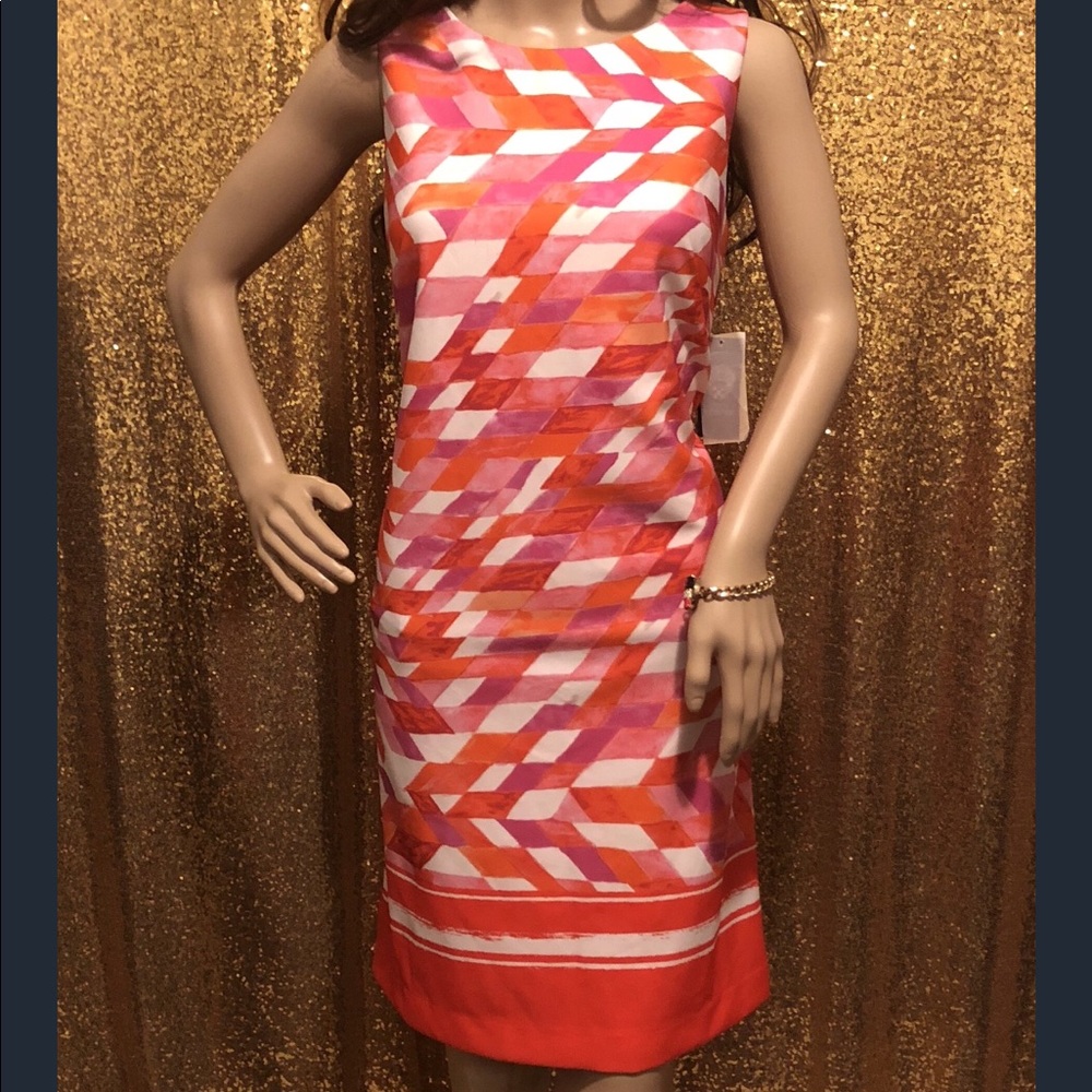 NEW!!! Vince Camuto orange and pink dress